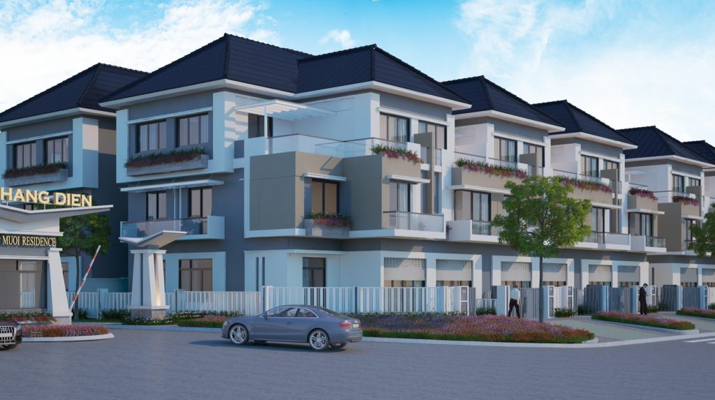 Phối cảnh tổng quan dự án nhà phố Merita Khang Điền tại Quận 9