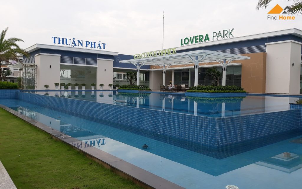Cụm tiện ích Dự án nhà phố Lovera Park Bình Chánh. Bao gồm Hồ Bơi, Gym, Mini Mart và Nhà điều hành