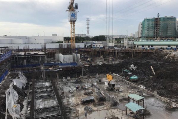 Tiến độ thi công dự án Jamila Khang Điền. Ảnh Khang Điền