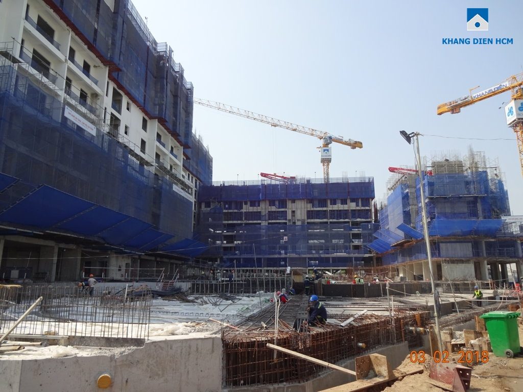 Hòa Bình triển khai thi công đồng thời giữa các Block và tiện ích dự án Jamila Khang Điền