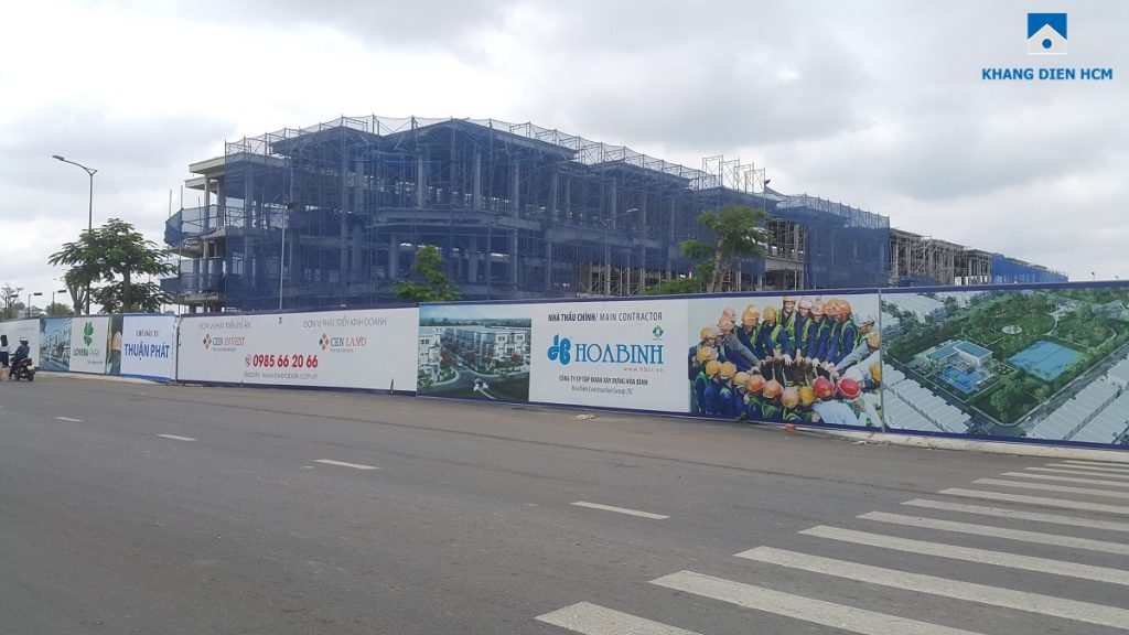 Các căn nhà phố thuộc Block F Dự án Lovera Park Bình Chánh đã thi công xong phần kết cấu. Ảnh: Khang Điền HCM