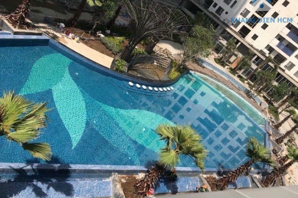 Hồ bơi dự án căn hộ Jamila nhìn từ trên cao - Khang Điền HCM