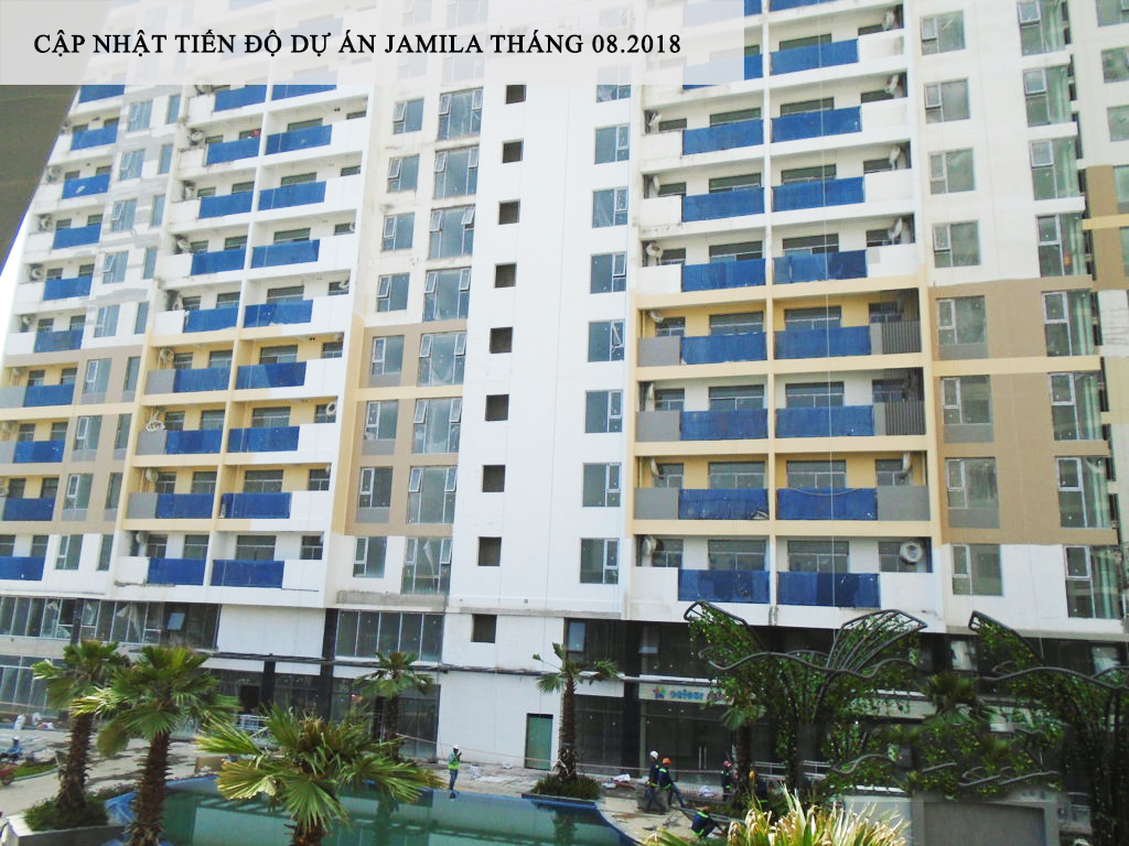 Mặt trong của Block C và D đã hoàn thành hơn 80% khối lượng công việc, tổng thầu Hòa Bình đang đẩy nhanh tiến độ để kịp bàn giao cho khách hàng vào cuối năm - Khang Điền HCM