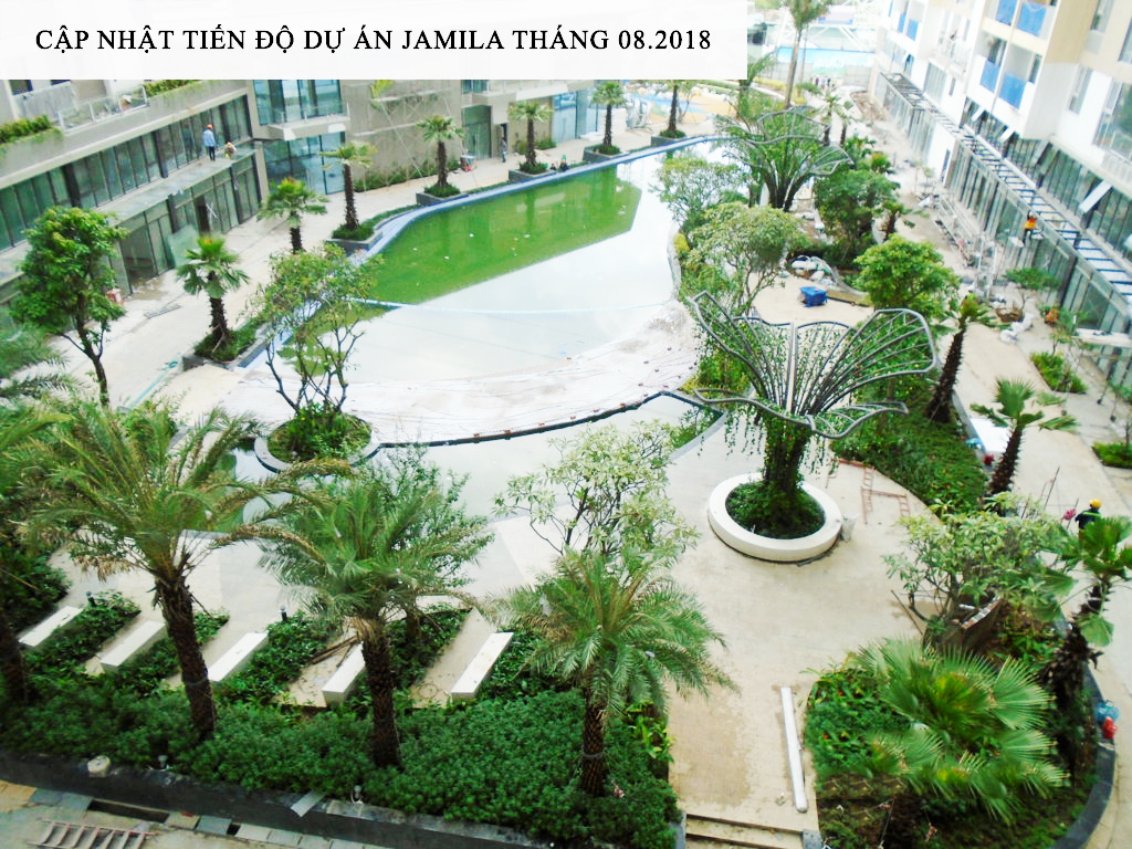 Toàn cảnh hồ bơi nhìn từ trên cao - Khang Điền HCM