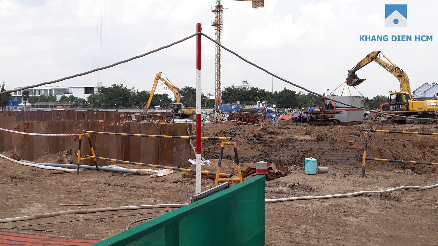 Một góc khác của công trình đang được thi công - Khang Điền HCM