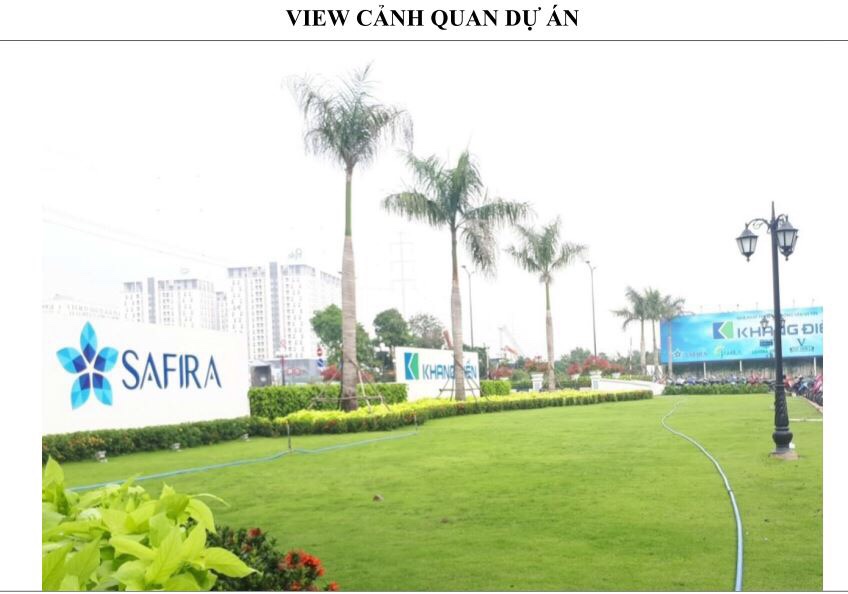 Một view nhìn xanh mát trong dự án Safira Khang Điền - Khang Điền HCM