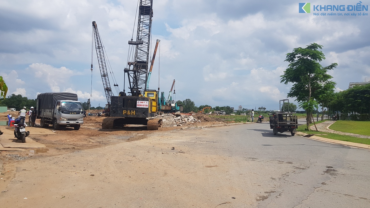 Máy móc đã được đưa vào triển khai dự án từ tháng 07 - 2020 - Khang Điền HCM
