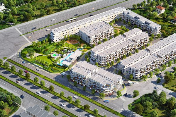 Phối cảnh dự án nhà phố, shophouse Lovera Premier Bình Chánh - Khang Điền HCM