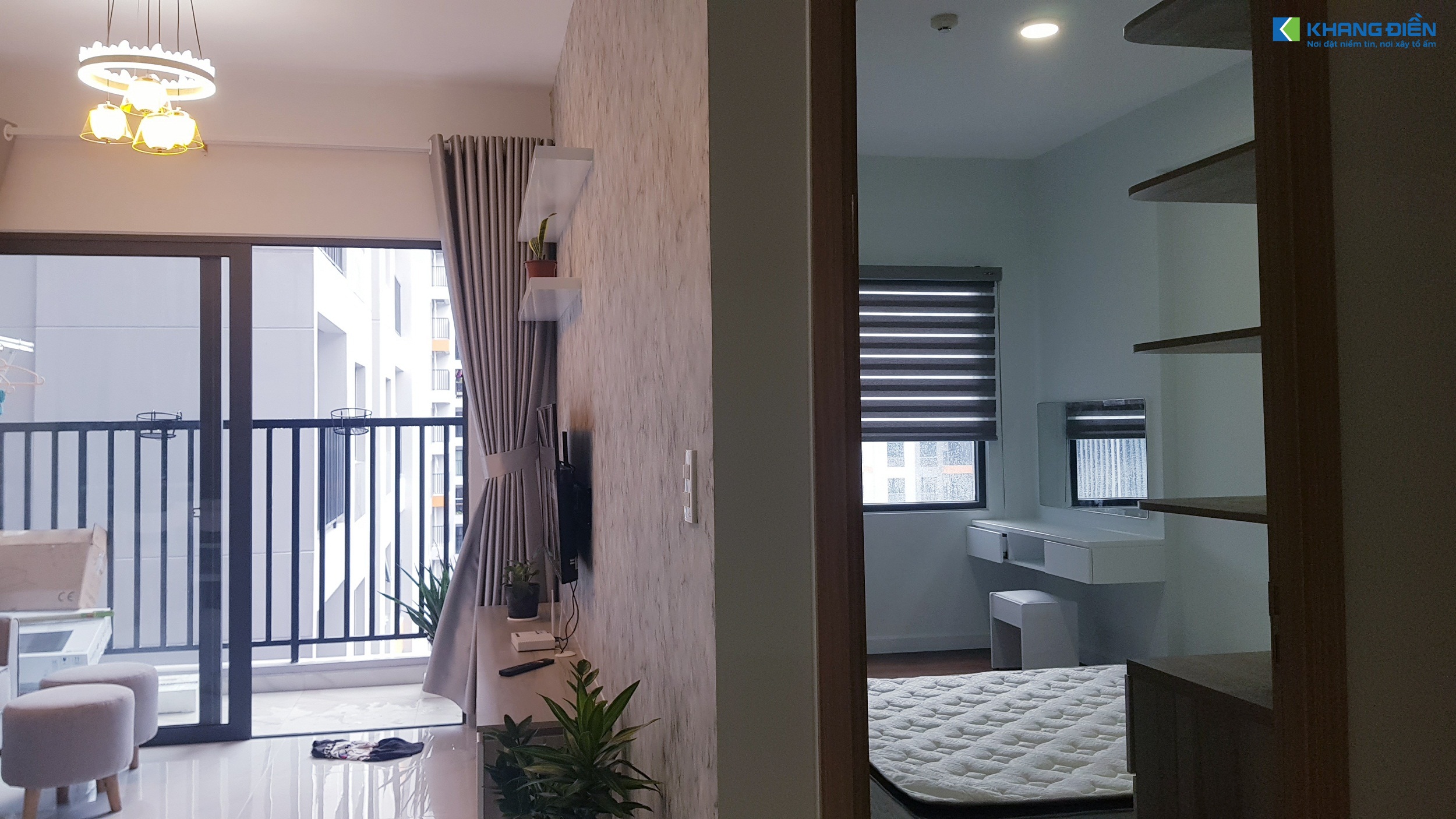 Một góc khác giữa Phòng Khách và Phòng Ngủ - Khang Điền HCM