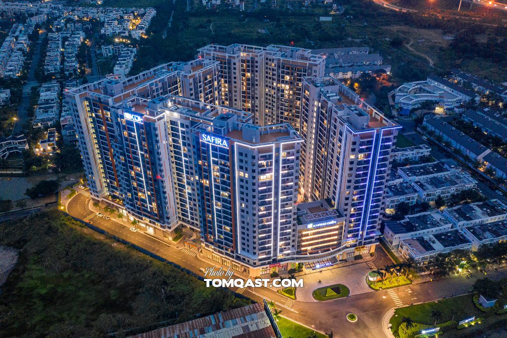 Dự án căn hộ Safira Khang Điền Thành Phố Thủ Đức về đêm - Khang Điền HCM