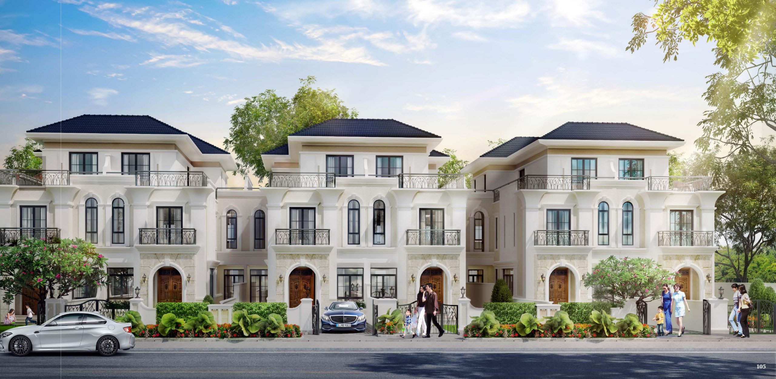 Phối cảnh biệt thự triển khai tại dự án Verosa Park Khang Điền Thành Phố Thủ Đức - Khang Điền HCM