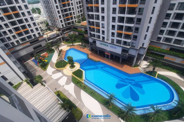 Hồi bơi Lovera Vista rộng 800m2 nhìn từ trên cao - Khang Điền HCM