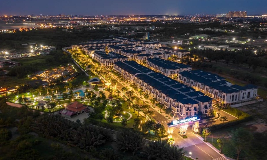 Hình ảnh thực tế về đêm dự án Verosa Park Khang Điền Quận 9 - Khang Điền HCM