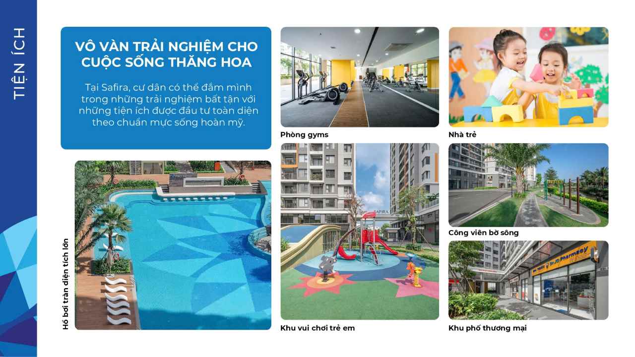 Tiện ích đa dạng của dự án Safira