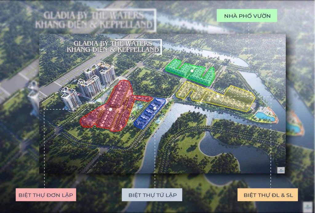 Mật độ 5 phân khu Gladia