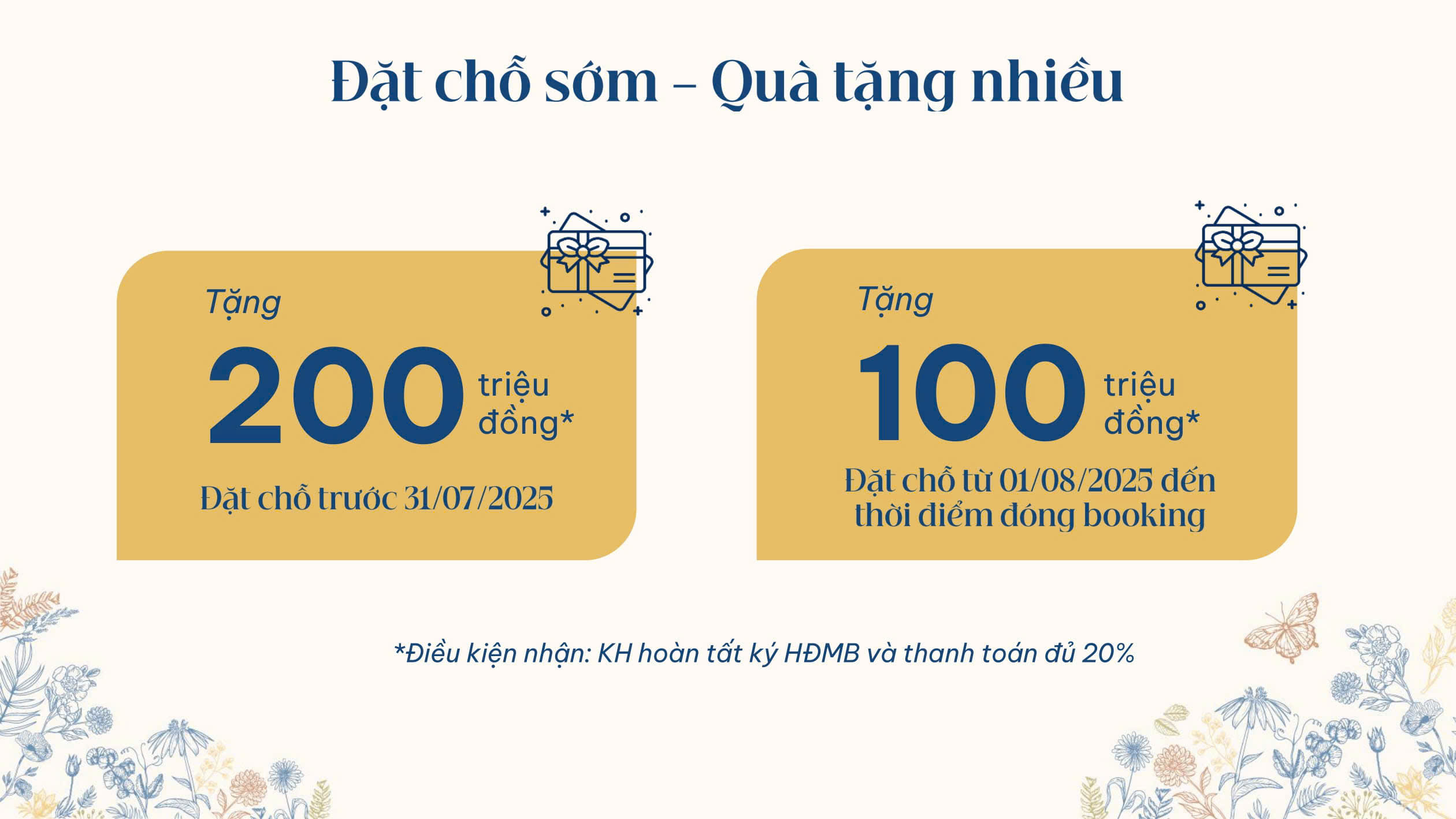Ưu đãi booking sớm và quà tặng hấp dẫn tại dự án Gladia