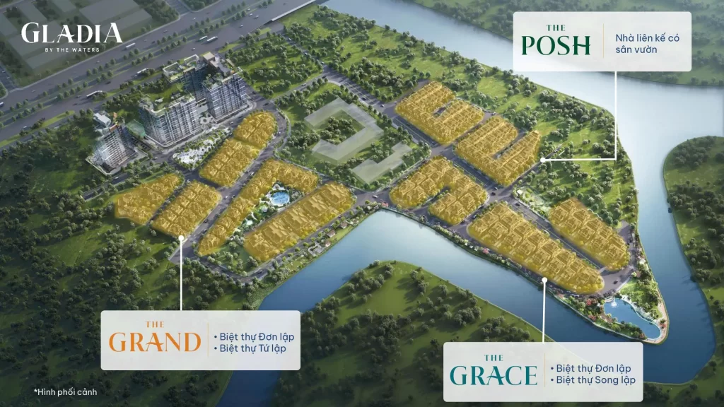 Tổng quan biệt thự Gladia by the Waters