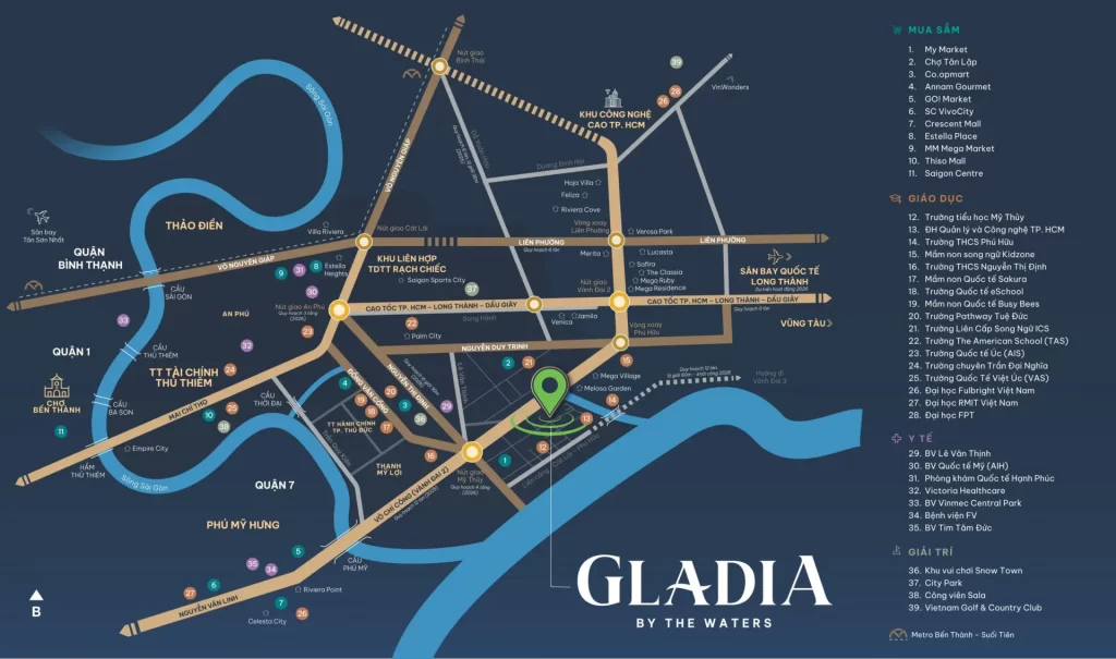 Thông tin chi tiết về dự án Gladia by the Waters