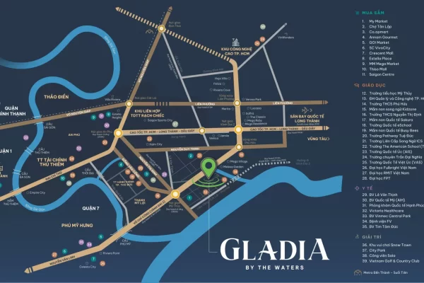 Thông tin chi tiết về dự án Gladia by the Waters